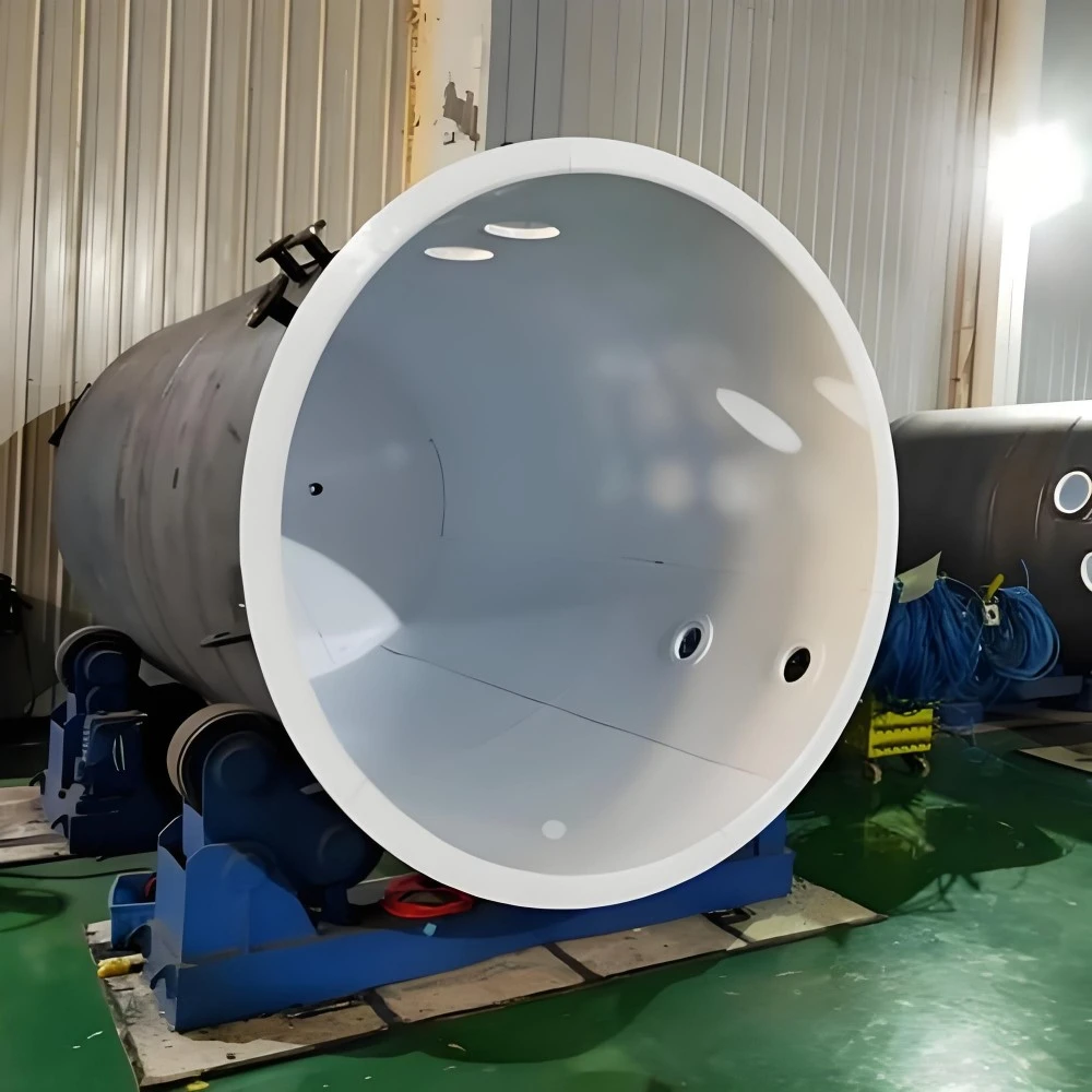 PTFE Lined Acid Resistant Chemical Receiver Vessel