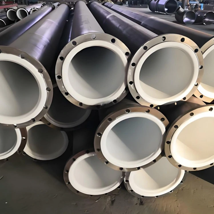 PTFE Lined Industrial Chemical Transport Pipeline